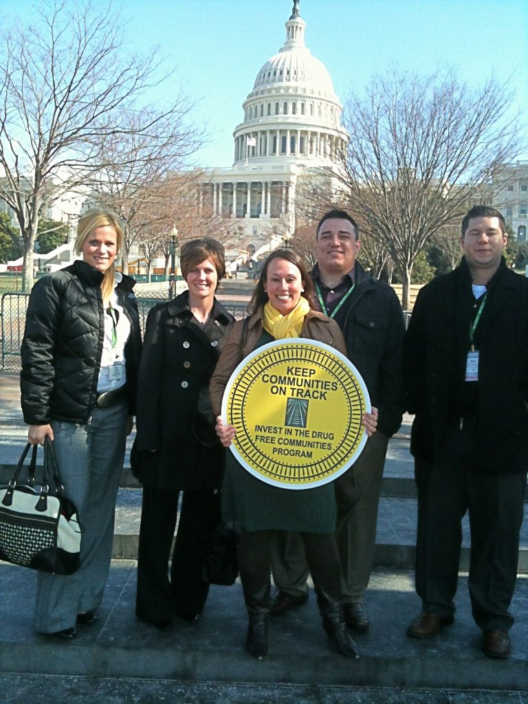 Community Coalition Coordinator Tana Nelson (left) with the other Nebraska attendees of CADCA.